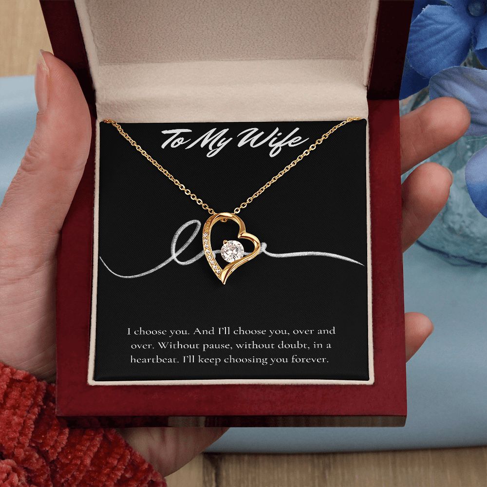 To My Wife - Heart Necklace