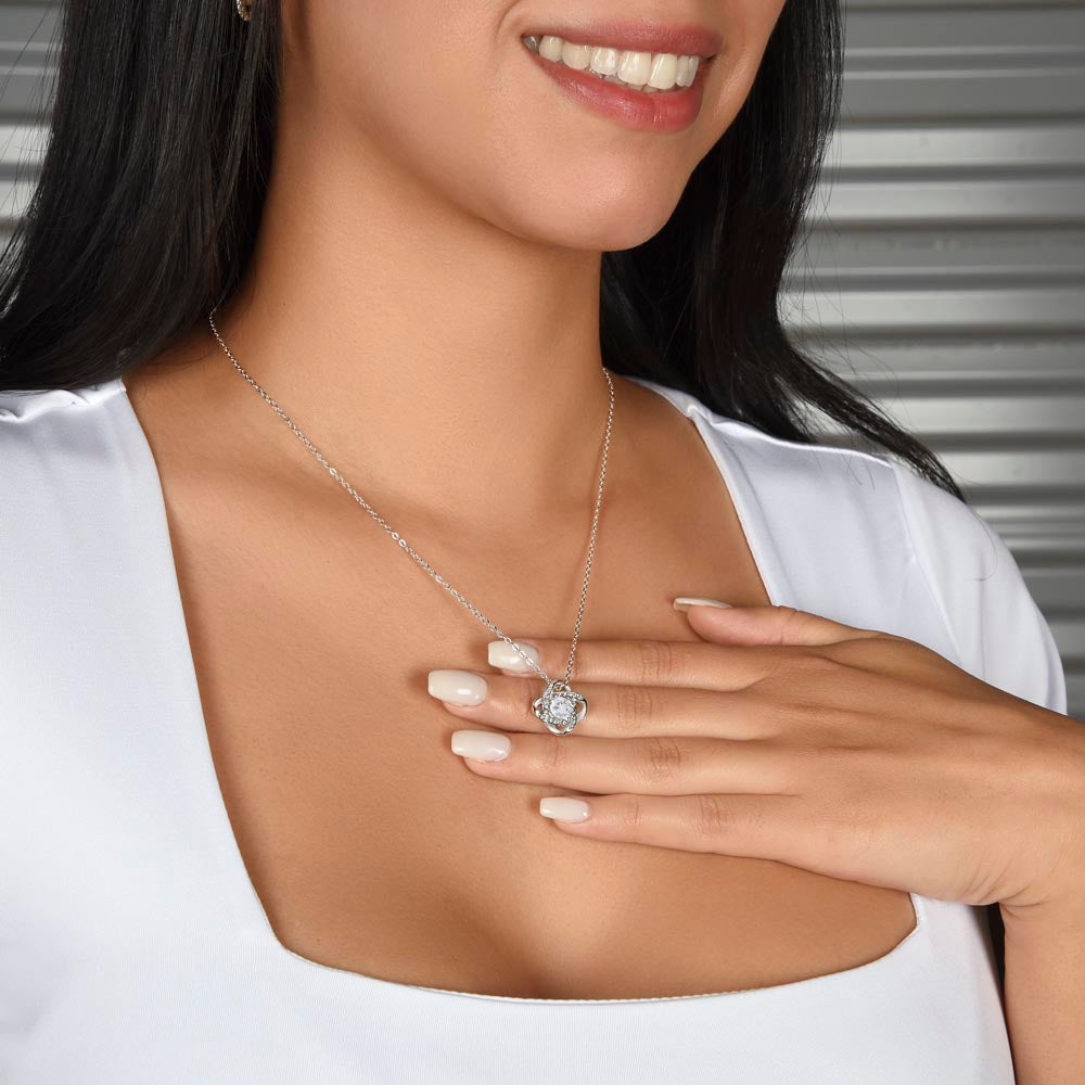 To My Sister - Love Knot Necklace