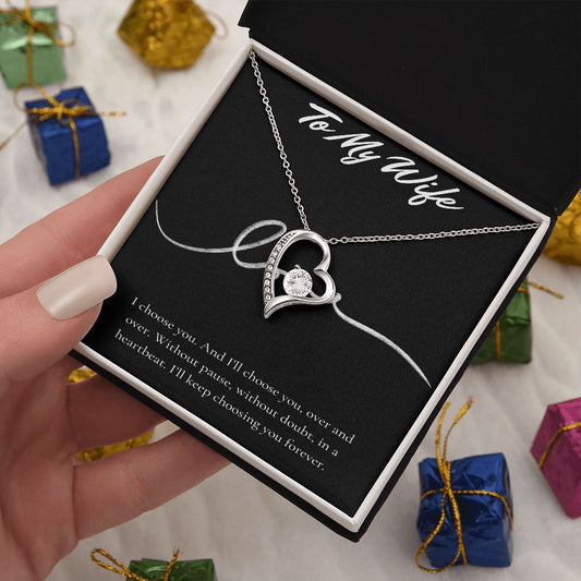 To My Wife - Heart Necklace