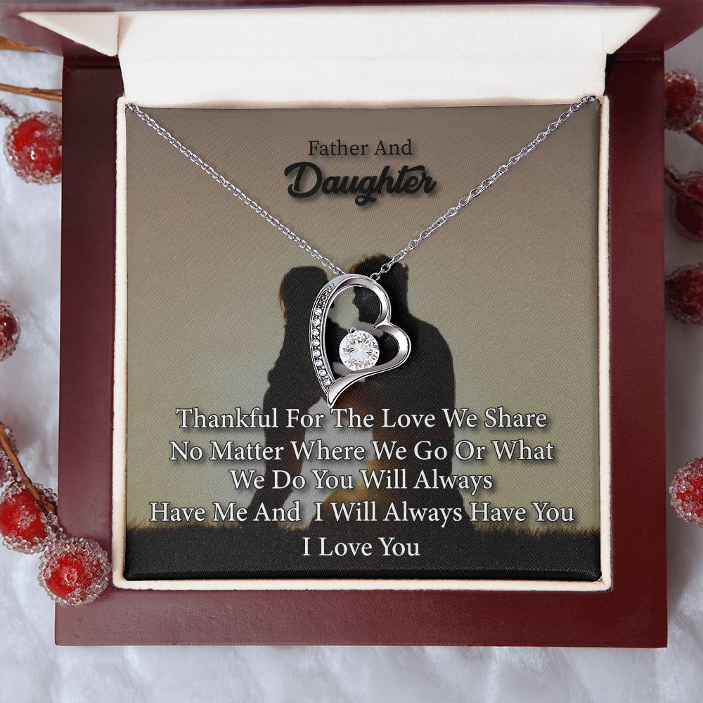 Heart Necklace to Daughter