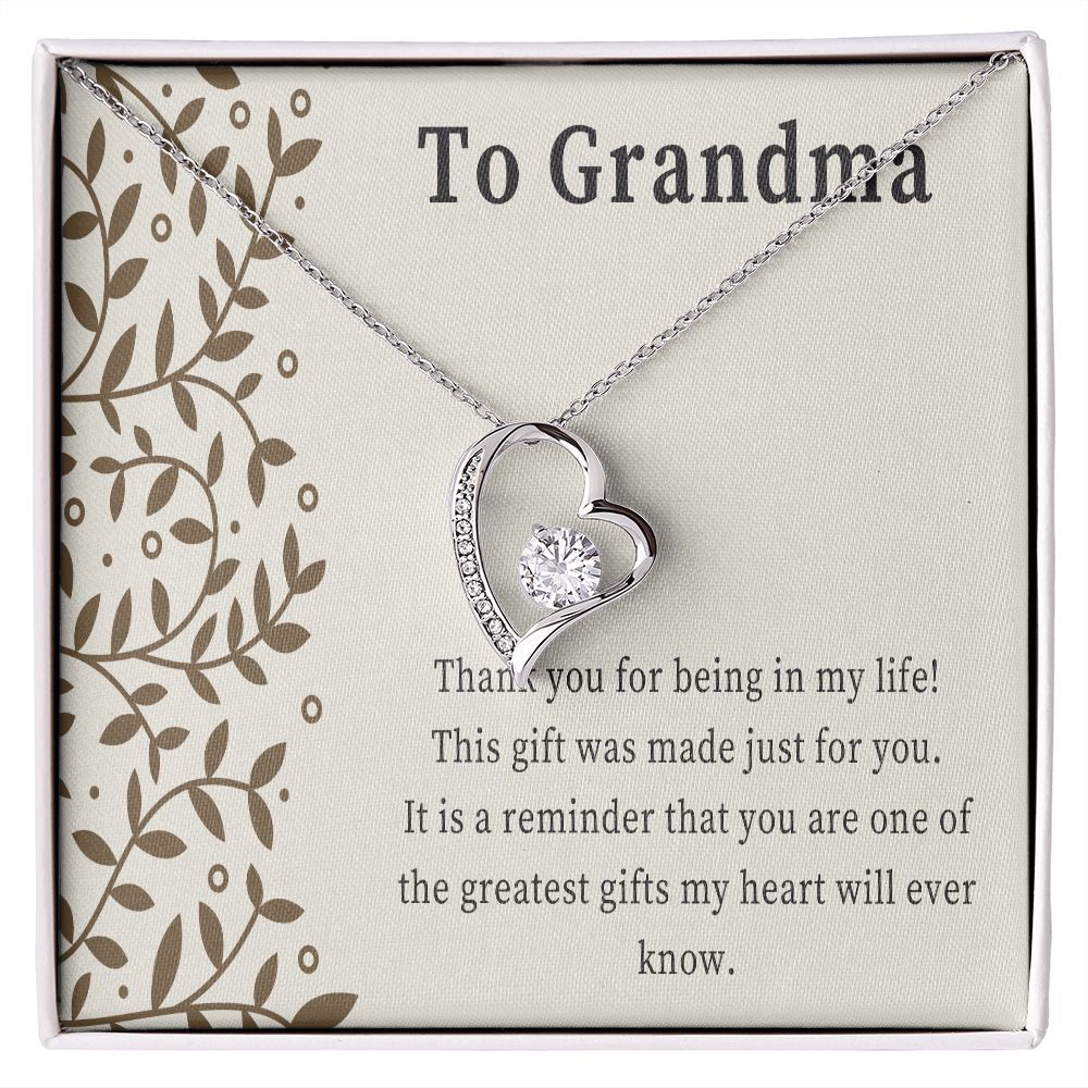To My Grandma - Heart Necklace