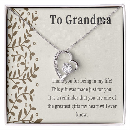 To My Grandma - Heart Necklace
