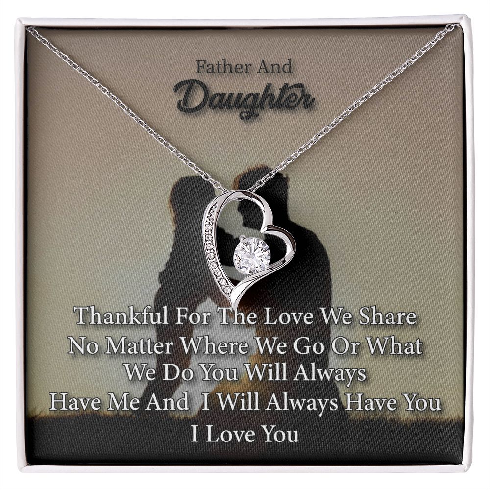 Heart Necklace to Daughter