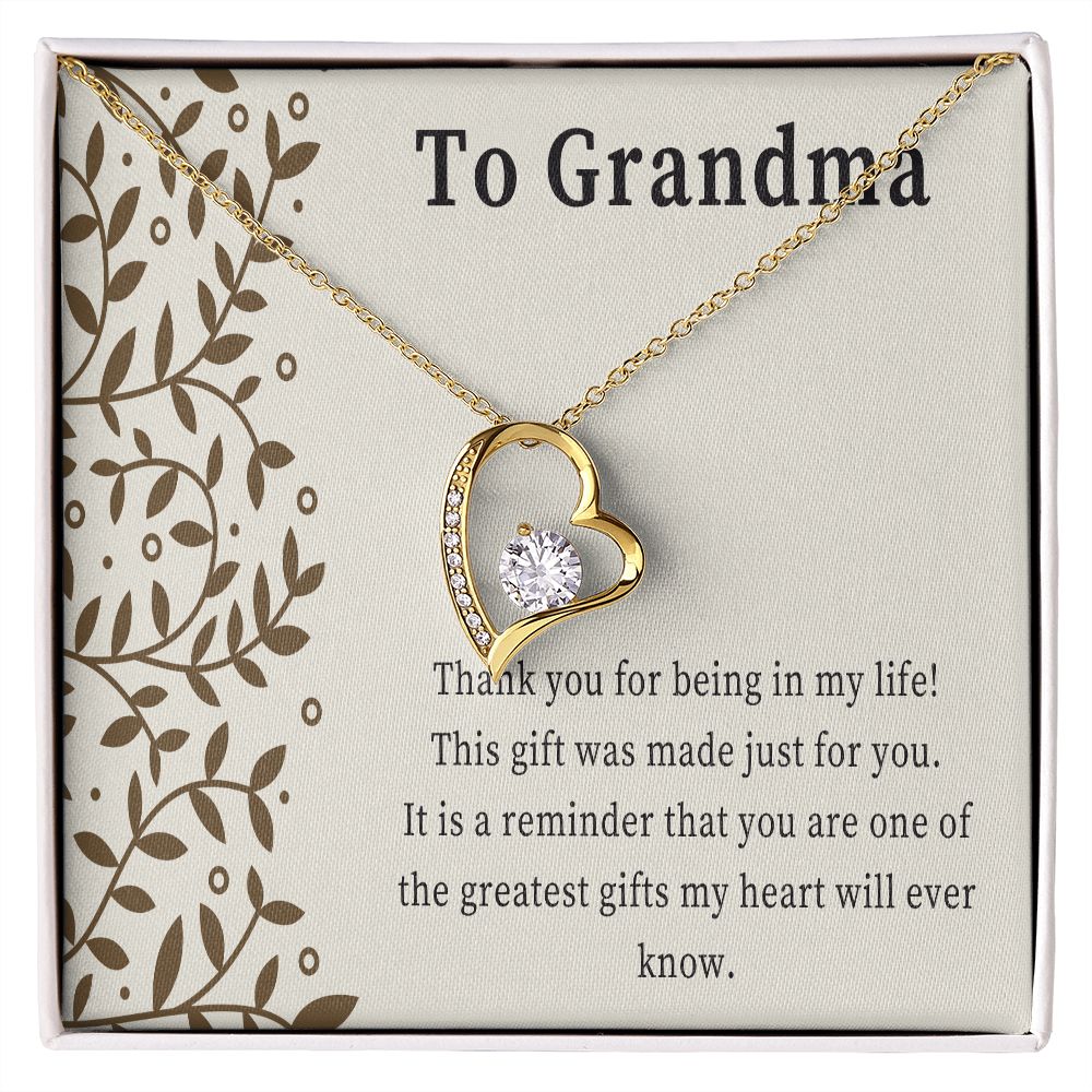 To My Grandma - Heart Necklace