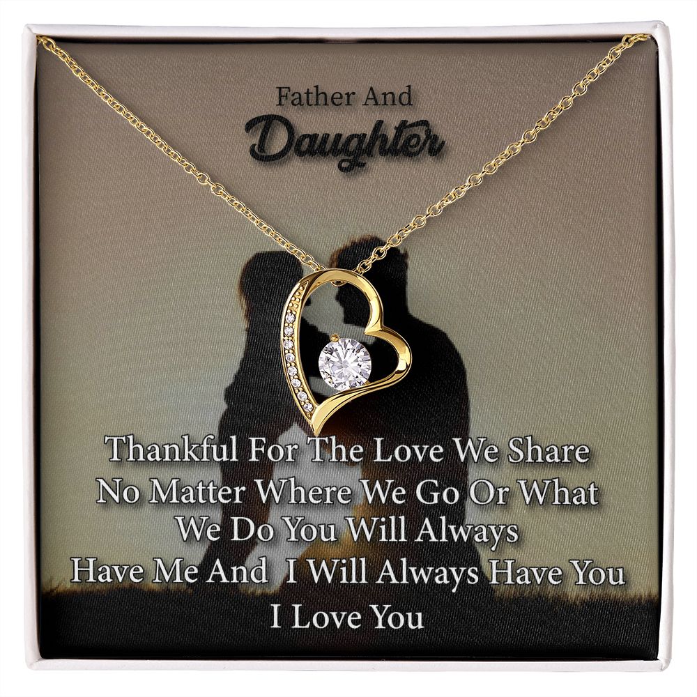 Heart Necklace to Daughter